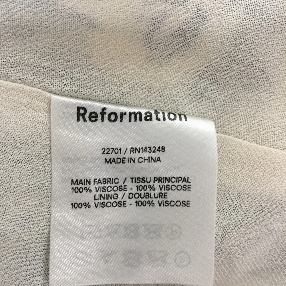 Reformation Floral Blue and White Dress - Picture 5 of 6